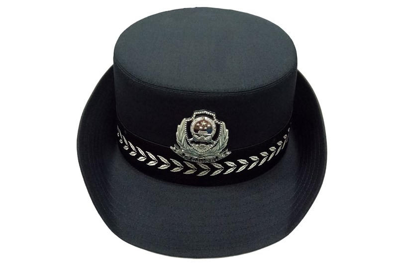 JF038普警女卷檐帽